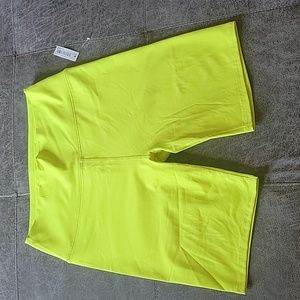 Neon Yellow Bike Shorts